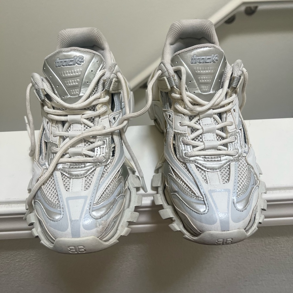 Balenciaga White Track Sneakers